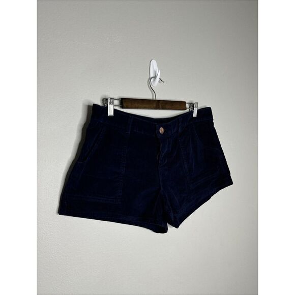 WOMEN BIRDWELL BEACH BRITCHES NAVY BLUE CORDUROY SHORTIE BEACH SHORTS POCKETS 12 - Picture 2 of 12